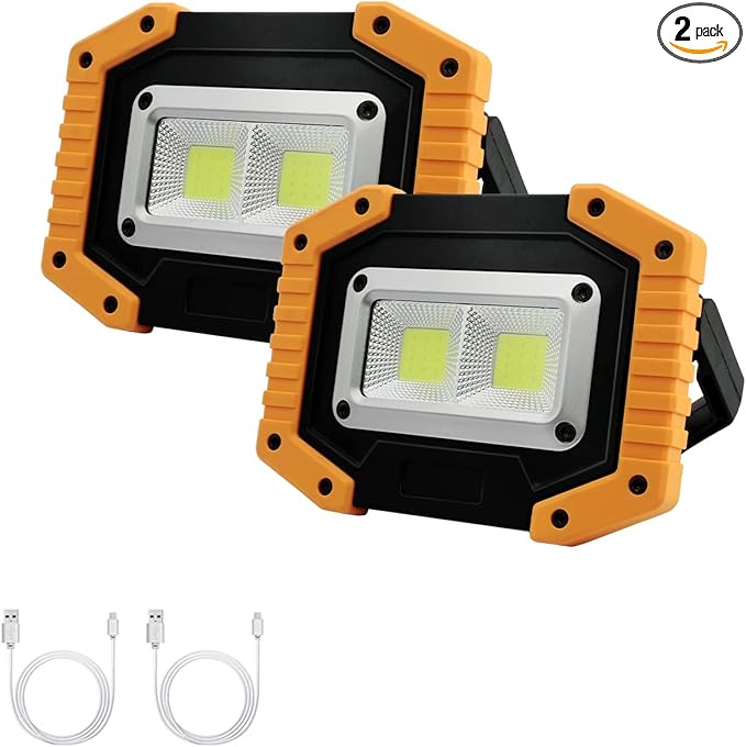 Tekstap LED Work Light Rechargeable, 30W 2000LM